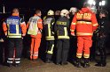 Einsatz BF Koeln PKW im Rhein Mondorf Hersel P060